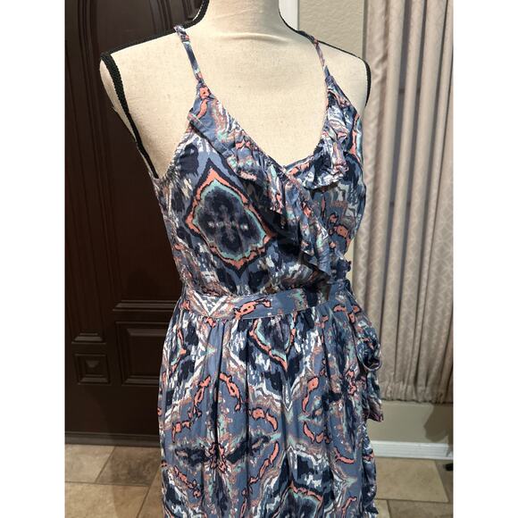 ROXY Y2K Wrap Around Long Dress - Picture 2 of 8